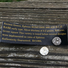 Load image into Gallery viewer, Ancient Greek Bee Coin Reproduction Charm
