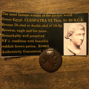 Cleopatra Coin Reproduction Charm