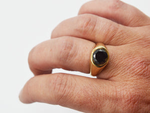 Black Diamond Signet Ring