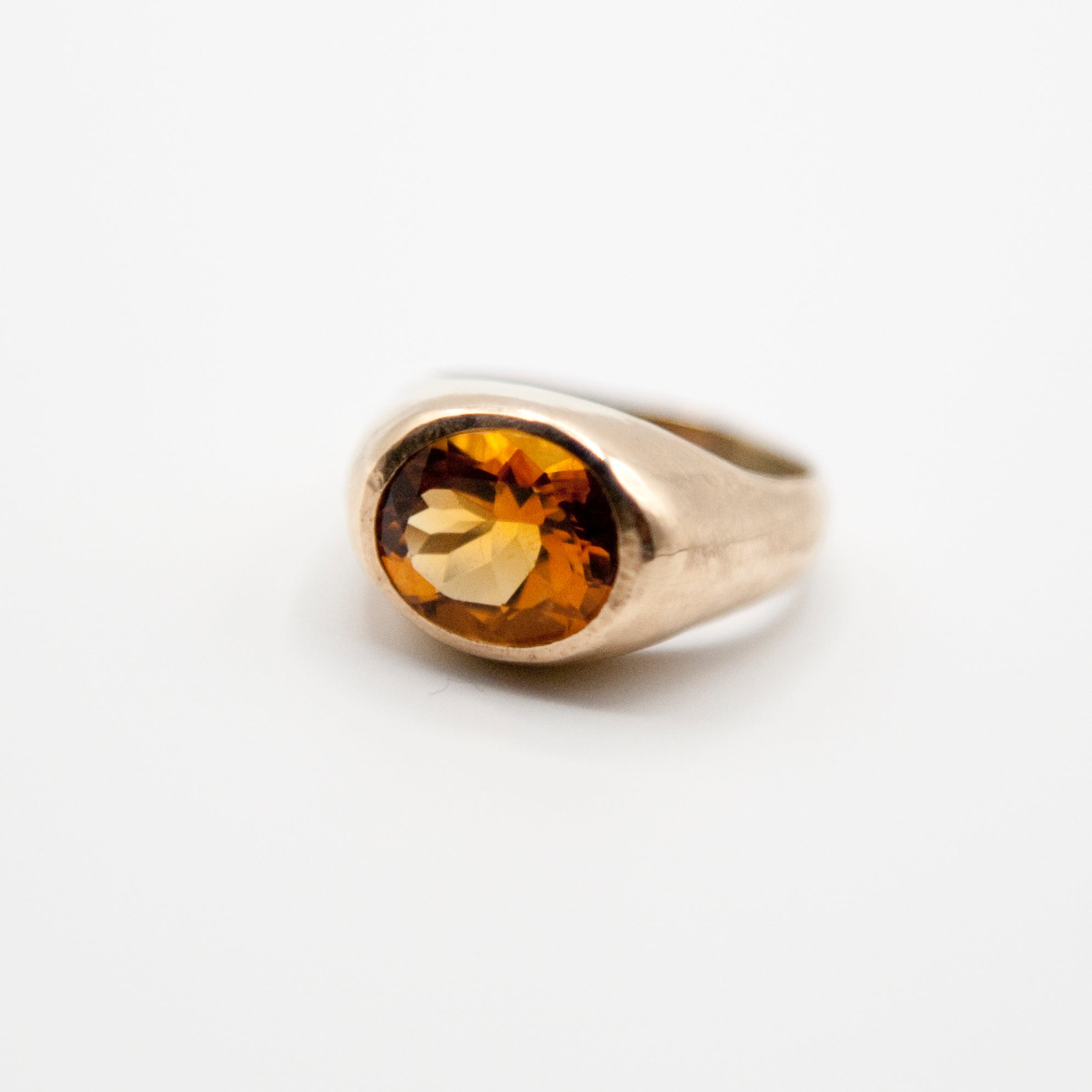 Citrine hot sale pinky ring