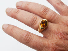 Load image into Gallery viewer, Citrine Signet Ring