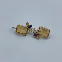 Load image into Gallery viewer, Citrine and Sapphire Drops