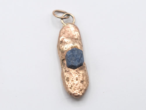 Large Lump of Gold With Sapphire
