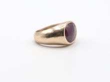 Load image into Gallery viewer, Rose Cut Ruby Signet