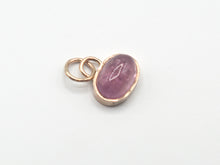 Load image into Gallery viewer, Pink Tourmaline Cabochon Roma Charm